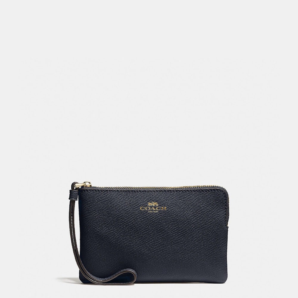 Coach Corner Zip Wristlet